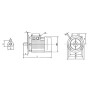 Moteur électrique 0,25 kW UNIVERSEL EM71A4B5300IE1AKR