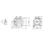 Moteur électrique 0,09 kW UNIVERSEL EM56A2B3300IE1AKR