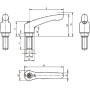 Levier de serrage M16x60 KIPP K01225161X60