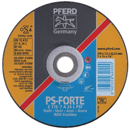 Disque à ébarber PFERD BD1787MP