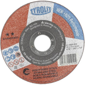 Disco de corte 115x1,6x22,23mm A46R-BFB TYROLIT 34332833