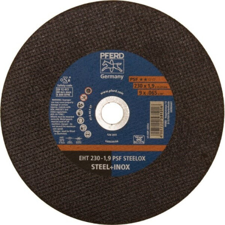 Disque à couper PFERD GD23019MPINOX