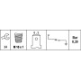 Sonde de pression d'huile HELLA 6ZL003259351