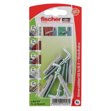 Cheville et équerre FISCHER UX635WHK