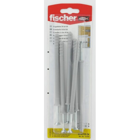 Cheville à clouer avec vis FISCHER N8120ZK
