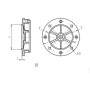 Bride moteur UNIVERSEL EM9100B5FLA3