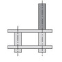Attache Rapide avec clip D-1 TSUBAKI RF06B1SVP1