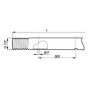 Tige en acier inoxydable ARAG 004205