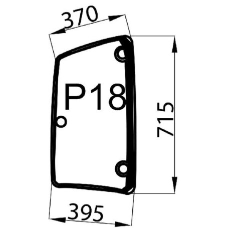 Vitre latérale UNIVERSEL 01214360N