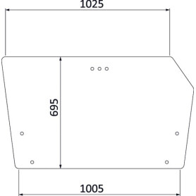 Vitre arrière UNIVERSEL 04352383N