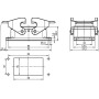 Embase encastrée HARTING 09300100301