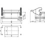 Embase encastrée HARTING 09300100305