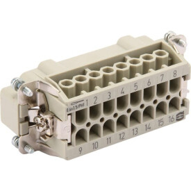 Stifteinsatz E 16P Schraubanschl. 1-16 HARTING 09330162601