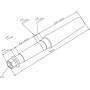 Axe de roue ballon UNIVERSEL BW100130