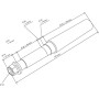Axe de roue ballon UNIVERSEL BW100240