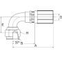 Raccord GATES 10G10FJX90036