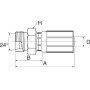 Raccord GATES 10G20MDH