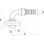Raccord GATES 10GS21MPFL90