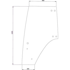 Vitre de portière UNIVERSEL 117810030020KR