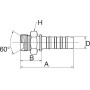Raccord GATES 12GS16MBSPP