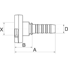 Raccord GATES 12GS27FPFL