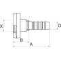 Raccord GATES 12GS27FPFL