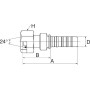 Raccord GATES 12GS28FDLORX