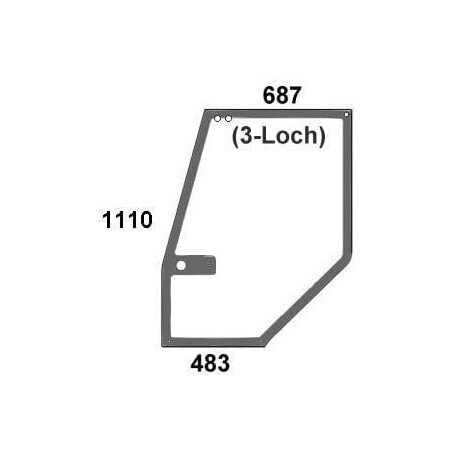 Vitre de porte UNIVERSEL 1330931C2N