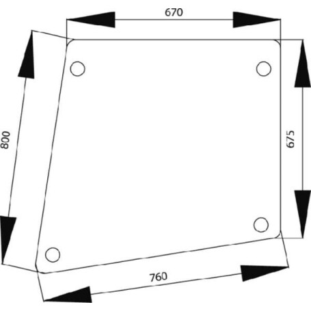 Vitre de porte UNIVERSEL 1332485C1N