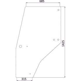 Vitre de portière UNIVERSEL 144950A1KR