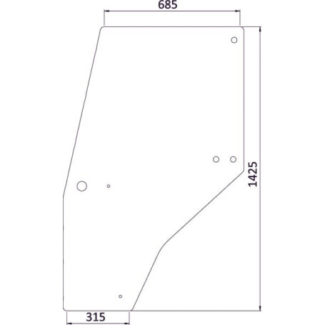 Vitre de portière UNIVERSEL 144950A1KR
