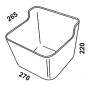Auge à fixer 7L OK PLAST 1620100217