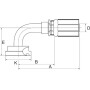 Raccord GATES 16G16FL90S