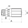 Raccord GATES 16G16MFFOR