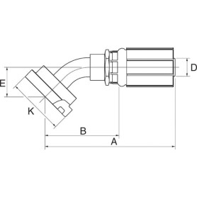 Raccord GATES 16G20FL45S