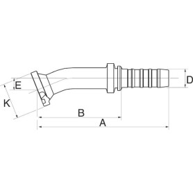 Raccord GATES 16GS16FL22M