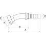 Raccord GATES 16GS16FLC22017