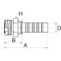 Raccord GATES 16GS16MFFOR