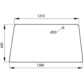 Lunette arrière UNIVERSEL 178810051110N