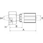 Raccord GATES 20G35FDLORX