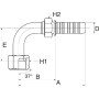 Raccord GATES 20GS20FJX90M