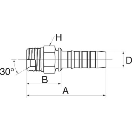 Raccord GATES 20GS20MP