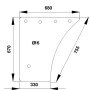 Vitre de porte UNIVERSEL 247811030960N