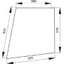 Vitre de porte UNIVERSEL 258514210250N