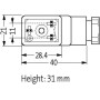 Fiche de raccord mâle MURR ELEKTRONIK 29805MSUDB10000000