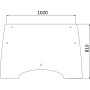 Vitre de porte UNIVERSEL 3203100N