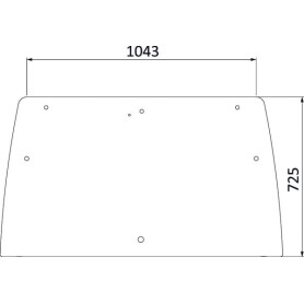 Vitre arrière UNIVERSEL 3203101N