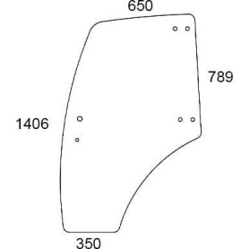 Vitre de porte gauche UNIVERSEL 3203103N
