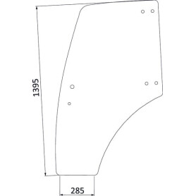 Vitre de porte UNIVERSEL 3203411N