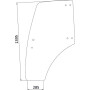 Vitre de porte UNIVERSEL 3203412N